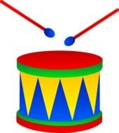 colorful toy drum