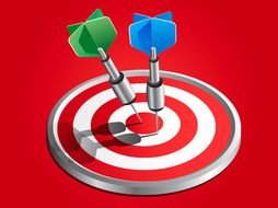 Pin Vector Darts On Bullseye Vectorgraphit Pinterest