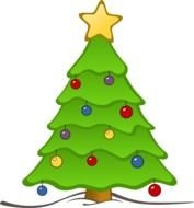 Free Christmas Tree Borders Panda clipart N2