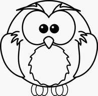 Owl Coloring Page drawing
