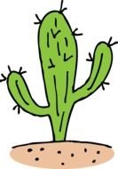 Prickly Cactus as a picture for clipart