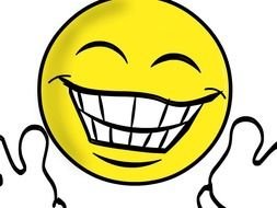 happy smiley as picture for clipart