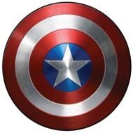 superhero shield with star