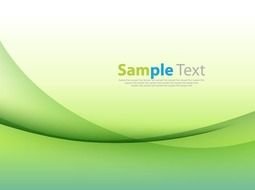 Name Abstract Curves Green Background Vector Illustration
