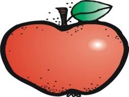 Clip art of red apple