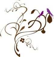 Birds On A Branch Svg Downloads Flowers Download Vector