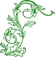 Flowering Vine At Clkercom Vector Online Royalty