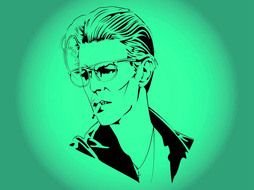 David Bowie Vector drawing