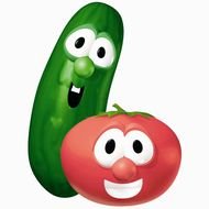 Smiling vegetables clipart