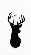 black deer head