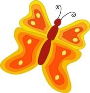 Cartoon Butterfly At Clkercom Vector Online