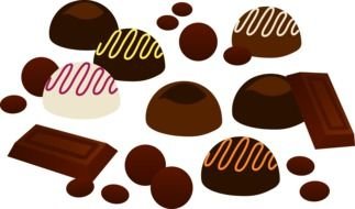 drawn chocolates