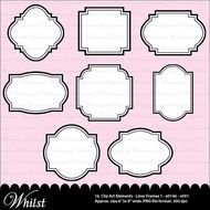Sale Black Digital Frame Scrapbook Prin