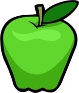 Green Apple drawing