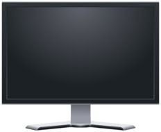 dark monitor as picture for clipart
