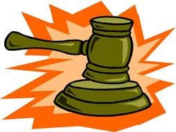 clipart of the judge gavel