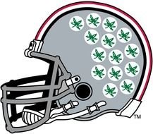 ohio state helmet with stickers