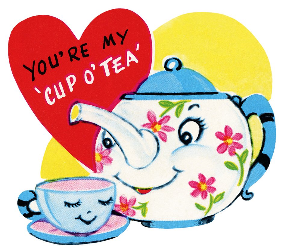 clipart of the tea time