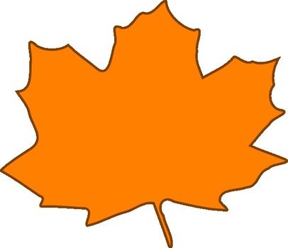 Orange Leaf Brown Border At Clkercom Vector