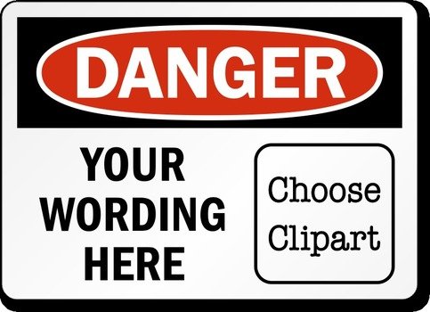 Danger Label drawing