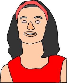 Head People Lady Woman Girl Ribbon Style Hair