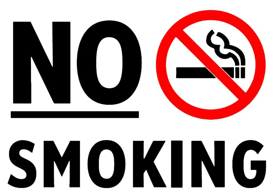sign prohibiting smoking
