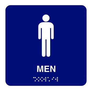 Sign Restroom Of Men And Women On Wood Stock Photo