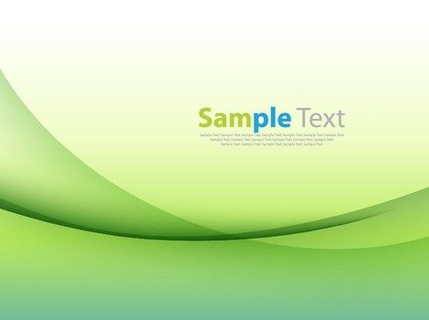 Name Abstract Curves Green Background Vector Illustration