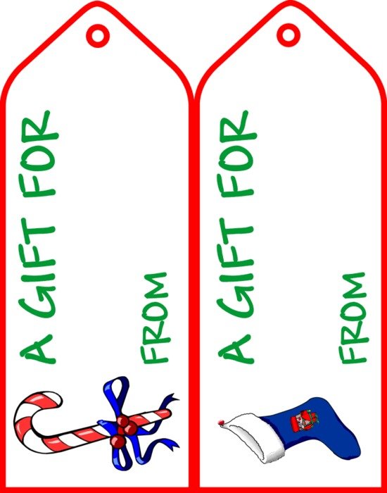 Frugal Freebies Free Oversized Gift Tags All clipart