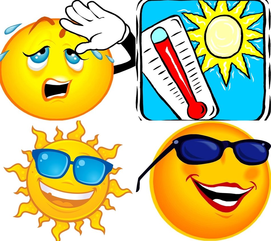 variety of the sun as a picture for clipart