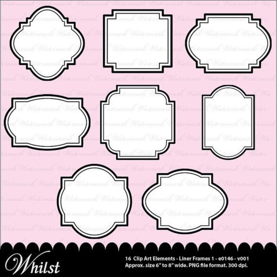 Sale Black Digital Frame Scrapbook Prin