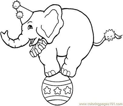 Free Printable Coloring Page Circus Clowns 0001 38