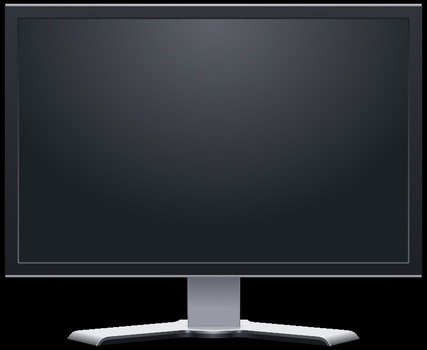 dark monitor as picture for clipart