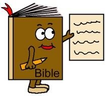 drawing of a book with a sheet and a pencil in hand
