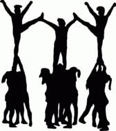 School Spirit Window Decals Cheerleading
