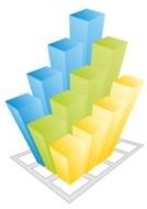 Colorful 3d Bar Graph drawing