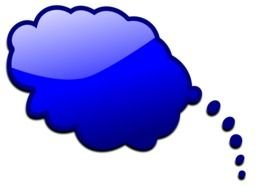 blue cloud drawing