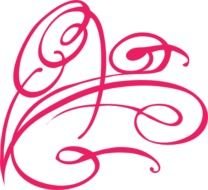 Decorative Swirl Hot Pink At Clkercom Vector