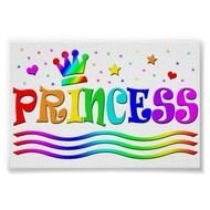 Cute Cartoon Rainbow Princess Tiara Posters Zazzle