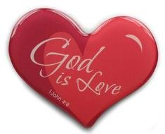 Fridge Magnet God Is Love Heart By Spes Magnets At Christian