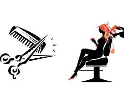 Hair Salon sign drawing