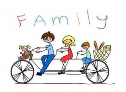 Family Bike drawing