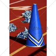 Clip Art Cheerleader Silhouette Cheer Megaphone