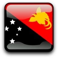 Papua New Guinea Flag Country Nationality Square