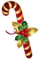 christmas candy with decoration
