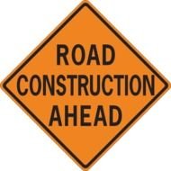 Road Construction Ahead At Clkercom Vector Online