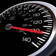 drawn car speedometer