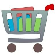 Clip art of shopping busket