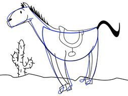 Horse Art Cool drawing