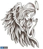 Jon Ward And His Darth Vato Booze Angel Tattoo Full Back Winged clipart